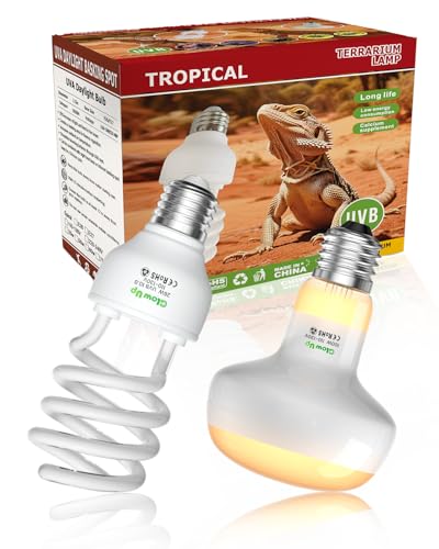 GlowUp UVA UVB Light Bulbs for Reptiles E26 Combo Pack 110V - 100W Reptile Heat Lamp Bulb + 26W 10.0 UVB Bulb Provide Heat, Light, D3 and UV for Bearded Dragon, Tortoise, Lizard - image 8