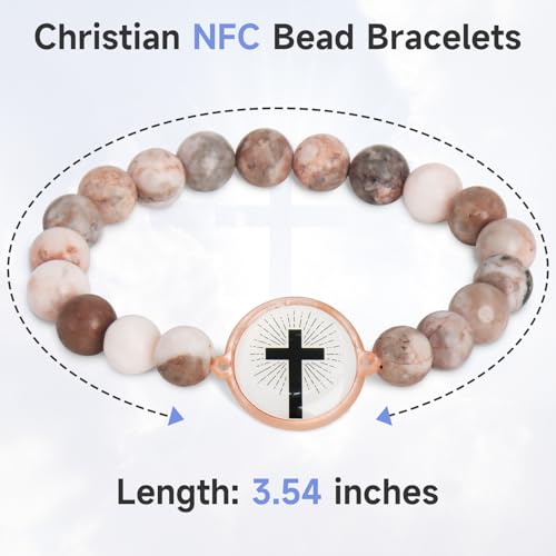 Bible Verse Bracelets - Christian Bead Bracelets, Inspiring Daily Scripture for Women, Men and Teens, Jesus Bracelet2