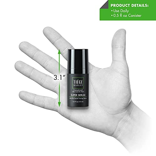 Tiege Hanley Morning And Night Facial Firming Serum For Men (Super Serum)| Sodium Hyaluronate And Retinyl Palmitate For Tighter, Smoother Skin | 0.5 Fluid Ounces | 2 Pack #TOP5