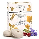 Maison Berger – Recharges Diffuseur Voiture Lolita Lempicka – Lot de 2 Recharges Céramiques Diffuseur Voiture, Diffusion Passive 4 à 6 Semaines, Fabriqué en France
