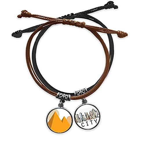 Bracelet Égypte jaune soleil en corde tressée pour vos looks d'été