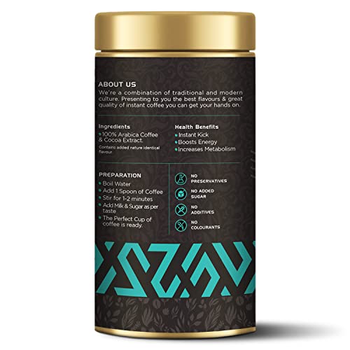 Image of Dark Chocolate Instant Crafted Coffee 100 Gms