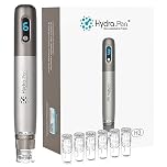 Dr.pen Microneedling, Upgraded 2 IN 1 wireless Dermapen Hydra Pen H3 with 6 Pcs 12PIN Replacement Cartridges Needles, 6 Speed Levels 0-1.0 mm Depth Adjustable
