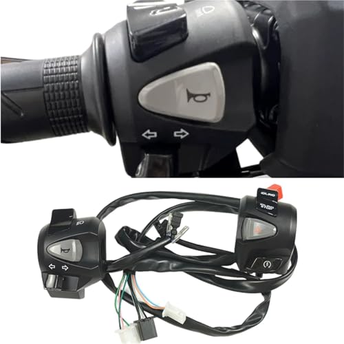 Interrupteur moto Click150 avec bouton feux de croisement pour guidon