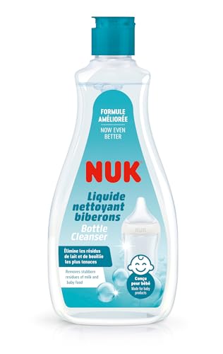 NUK Baby Bottle Cleanser , 500 ml , Ideal for Cleaning Baby Bottles, Teats & Accessories , Fragrance Free , pH Neutral , 100% Recycled Bottle
