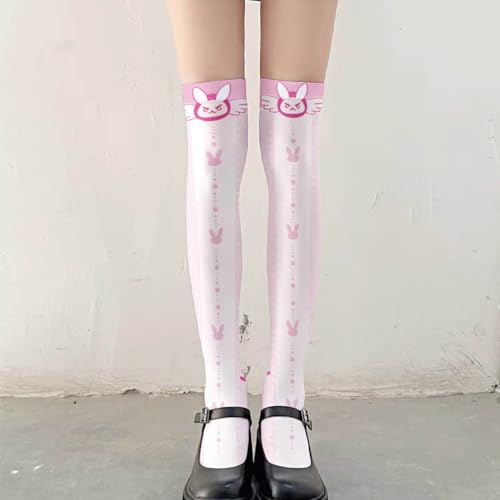 2 Pairs Kawaii Lolita Women's Patterned Tights with Design Velvet Pantyhose Cosplay Stockings3