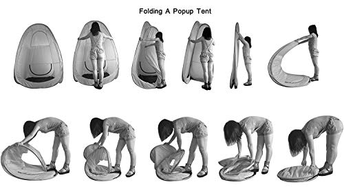 Spray Tan Tent (Blue) The Best, Bigger Than Others, Folds Easily In 30 Seconds and Has NO Logo On Tent Itself! Professional Sunless Tanning Pop-Up Spraying Booth for Airbrush Art, Makeup & Painting - Thumbnail 4