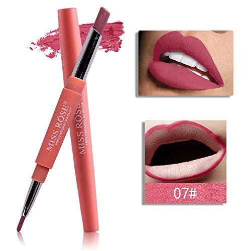 Image of Miss rose Sexy Lip Liner Pencils Waterproof Lip Pencil Long Lasting Pigments Lipliner Pen Makeup Cosmetics-07, maroon, 2.1 g