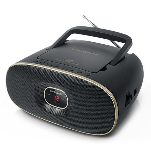 MUSE Radio CD MD202VT avec entrée auxiliaire et alimentation double