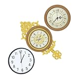 Accessoire à l'échelle : le modèle d'horloge murale miniature s'intègre dans les accessoires de petite maison, garantissant que la décoration de votre scène de maison de poupée est à la fois réaliste et élégante, horloge miniature, mini meubles de maison de poupée