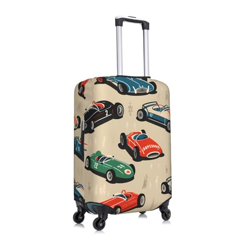Vintage Race Car Luggage Cover for Suitcase Speed Sport Car Elastic Suitcase Cover Protector Luggage Sleeve Anti Scratch Dust Fits 25-28 Inch3