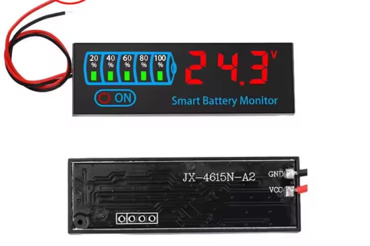OLEIO DC 8-55V Battery Capacity Indicator, Disply for Charge and Voltage Monitoring ideal for NMS, LFP Lead Acid Type of Batteries [ Pack of 1 No] useful for DIY Battery making, Electronics.-picture-25