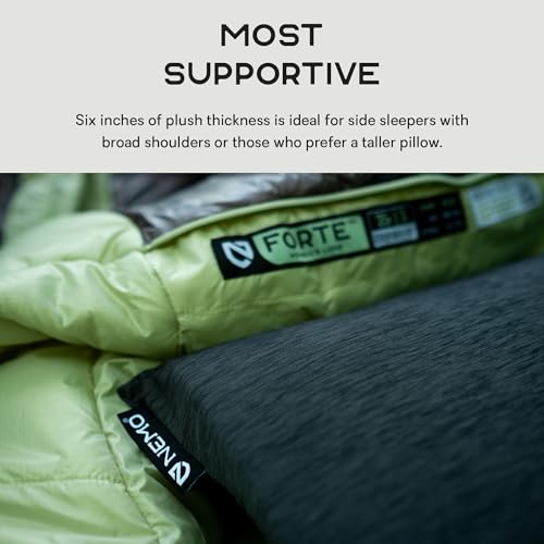 Nemo Equipment Fillo King Luxury Camping Pillow - Black Pearl/Birch Bud - One Size by NEMO Equipment - Image 3
