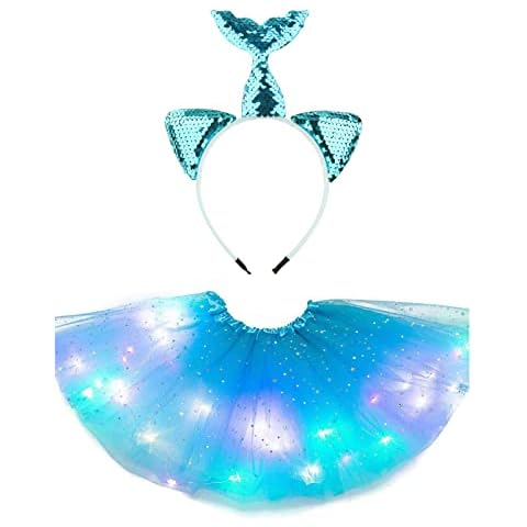DIXIUZA Girls Tutu Skirt, Toddler Princess Dress Up Costume Set Cover