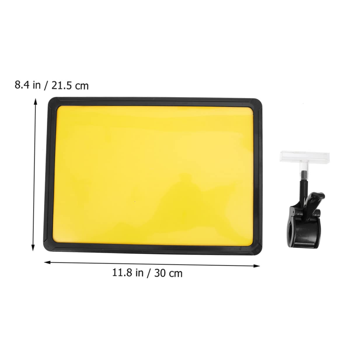 OSALADI 2 Set Etichette Con Clip Rotante Supporto Cartellini Negozio Per Tubolari E Mensole Riscrivibile Struttura Robusta E Superficie Liscia 2 Pezzi * 2