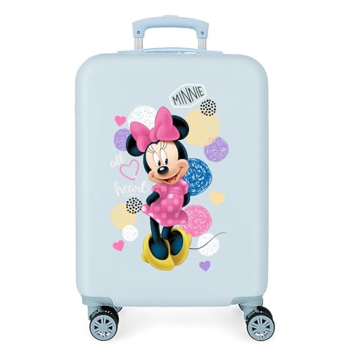 Disney Love Minnie Maleta de Cabina Rosa 37x55x20 cms Rígida ABS Cierre combinación 32L 2,5Kgs 4 Ruedas Dobles Equipaje de Mano
