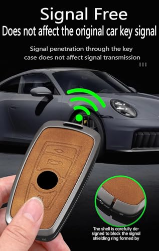Coque de clé BMW Série 3 5 X3 X4, protection télécommande alliage de zinc