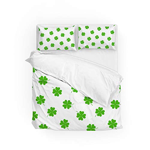 Housse de couette trèfle vert ultra doux en polyester durable - 2