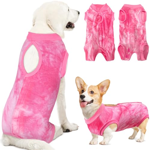 Image of Lukovee Recovery Suit for Dogs, Onesie Spay Neuter Surgery Suit Female Male