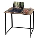 House of Home Space Saving Folding Desk, Compact Foldable Computer Desk for Small Spaces, Easy Assembly, Durable Industrial Style Desk for Home Office, Study, Writing, Arts and Crafts