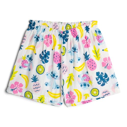 Disney Lilo & Stitch Little Girls T-Shirt and Gauze Shorts Outfit Set Lavender Pink Stitch 6 - image 2