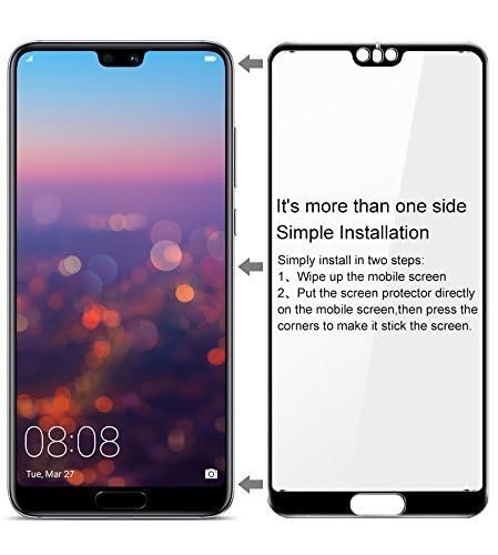 Image of HD Tempered Glass Screen Protector Compatible For Honor P20 Pro With Edge To Edge Coverage And Easy Installation Kit