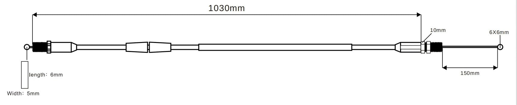 Cavo Acceleratore Adatto per cavo acceleratore FCR da 103 cm/15 cm. per carburatore Cavo Frizione