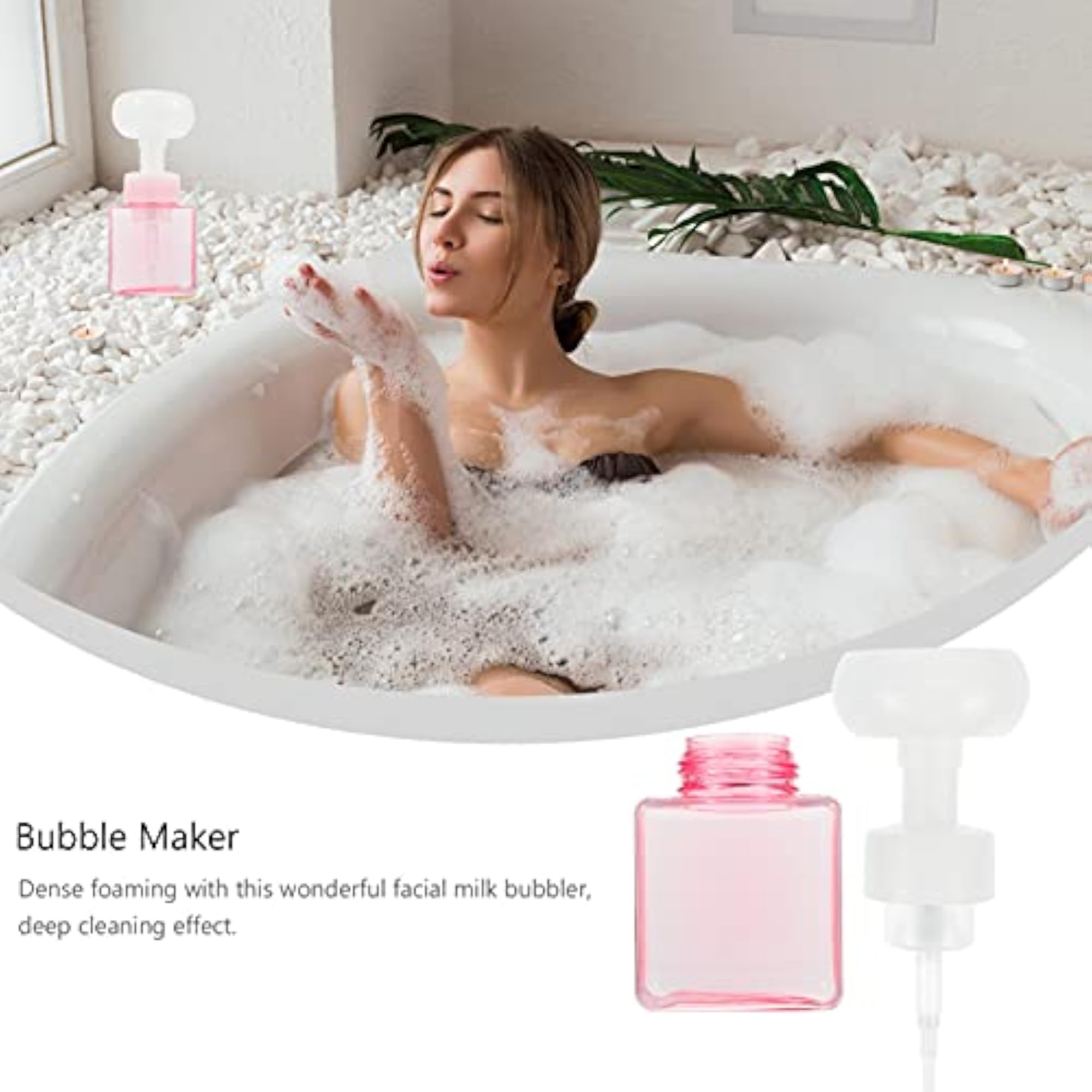 250ml Flower Shape Refillable Travel Foam Pump Bottle