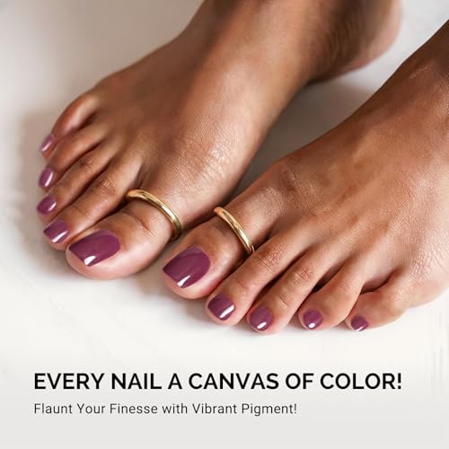 Image of MelodySusie 32Pcs Semi Cured Gel Toe Nail Strips, Works with UV /LED Lamps
