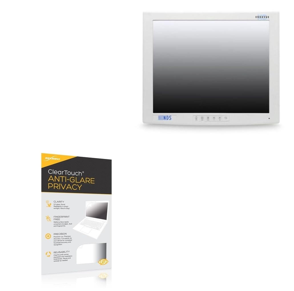 BoxWave Screen Protector Compatible With NDSsi EndoVue LCD Monitor (19 in) - ClearTouch Anti-Glare Privacy (2-Pack), Privacy Screen Protector Flexible Film Anti-Glare