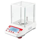UXILAII SCIENTIFIC Analytische Waage, 220 g, 0,1 mg GN mg Einheit, Präzisions-Laborwaage, 0,0001 g, digitale Analysewaage, RS232-Schnittstelle, Labor, elektronische Waage, LCD-Display mit