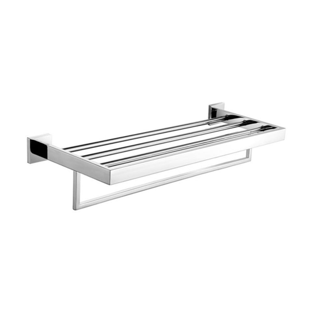 Porte-serviettes chromé poli anti-rouille et quincaillerie de salle de bain stable