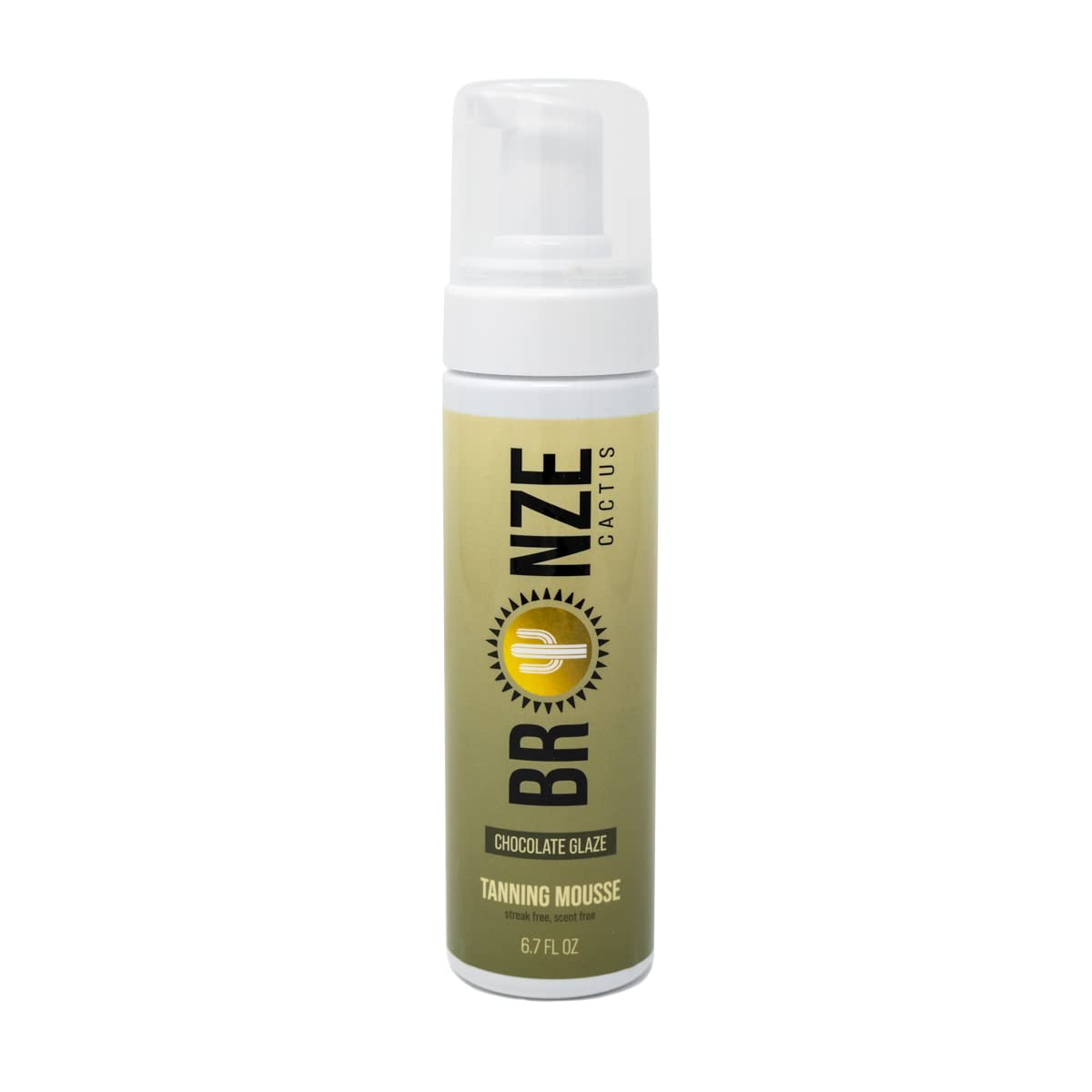 Bronze CactusChocolate Glaze Tanning Mousse | Easy Application & Instant Gratification | Dries Immediately Without Leaving You Sticky | Non-Scented, Streak Free