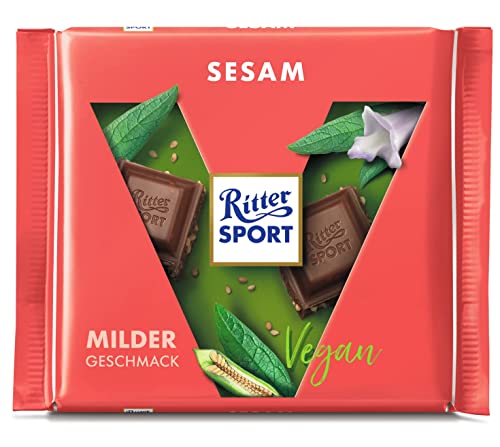 Ritter Sport Sesam (chocolat végan sans lactose avec du sésame) 100g Cover