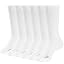 A Half Cushion Crew Socks:6 Pairs White