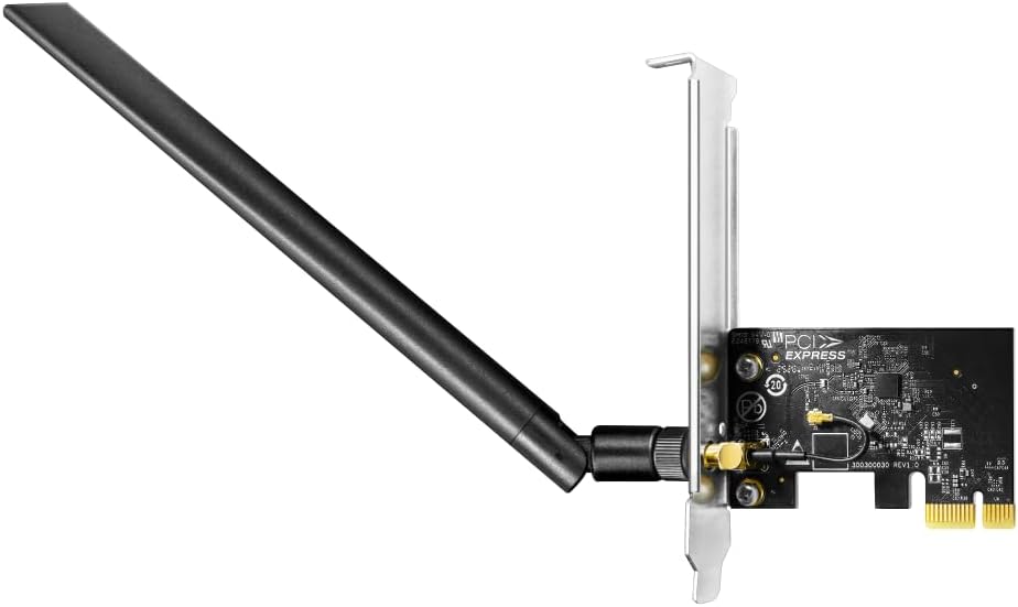 Cudy AC650 bezprzewodowy dwupasmowy adapter PCIe WiFi do komputera, 650 Mb/s WiFi 5 prędkości, 5 GHz/2,4 GHz, 802.11ac/n, kompatybilny z Windows 11/10, zawiera wsporniki standardowe i niskoprofilowe