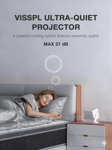Image of [Now with Netflix & 2000ANSI] 4K Smart Projector with WiFi and Bluetooth, Auto Focus & Keystone Portable Print Server Mini Projector with Stand, Outdoor Home Theater Small Proyector for bedroom