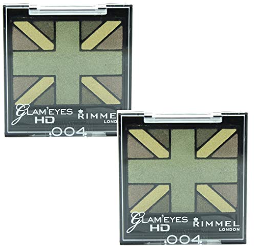 Rimmel Glam' Eyes HD Quad Eye Shadow Palette, 004 Green Park