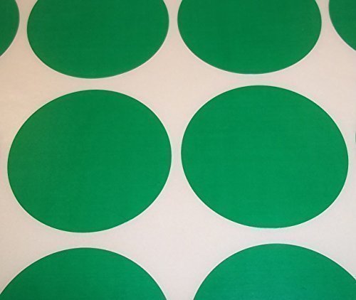 Audioprint Ltd. Pack of 500 Round Stock Control Colour Code Display Dots Stickers Sticky Labels Green 15mm