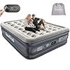 InnoTruth Air Mattress Queen with Built in Pump, Inflatable Mattress Blow up Mattress, Family Choice Award Winner, 18" Colchones Inflables Foldable Air Bed for Guest & Home, Ideal for Camping, 650lbs