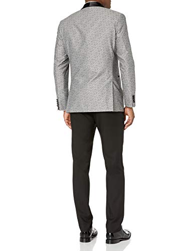 image for Kenneth Cole REACTION Men's Techni-Cole Slim Fit Stretch Tuxedo, Grey 