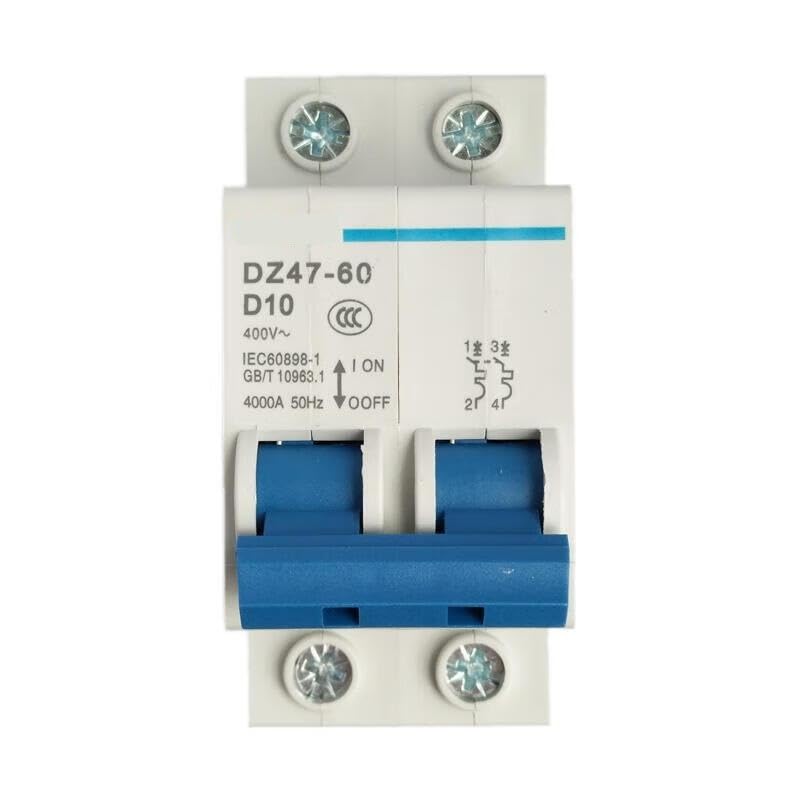 Disjoncteur DZ47-60 2P D10 protection contre surcharges de ligne