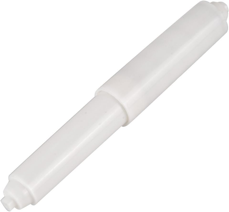 1pcs Replacement Toilet Roll Holder Roller Plastic-Spring Loaded Strong Spring Spindle WC CR Toilet Paper Roller,White