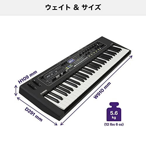 Image of Yamaha CK61 Stage Keyboard, 61 Keys, Built-In Speaker, Battery Operated, Lightweight, Compact