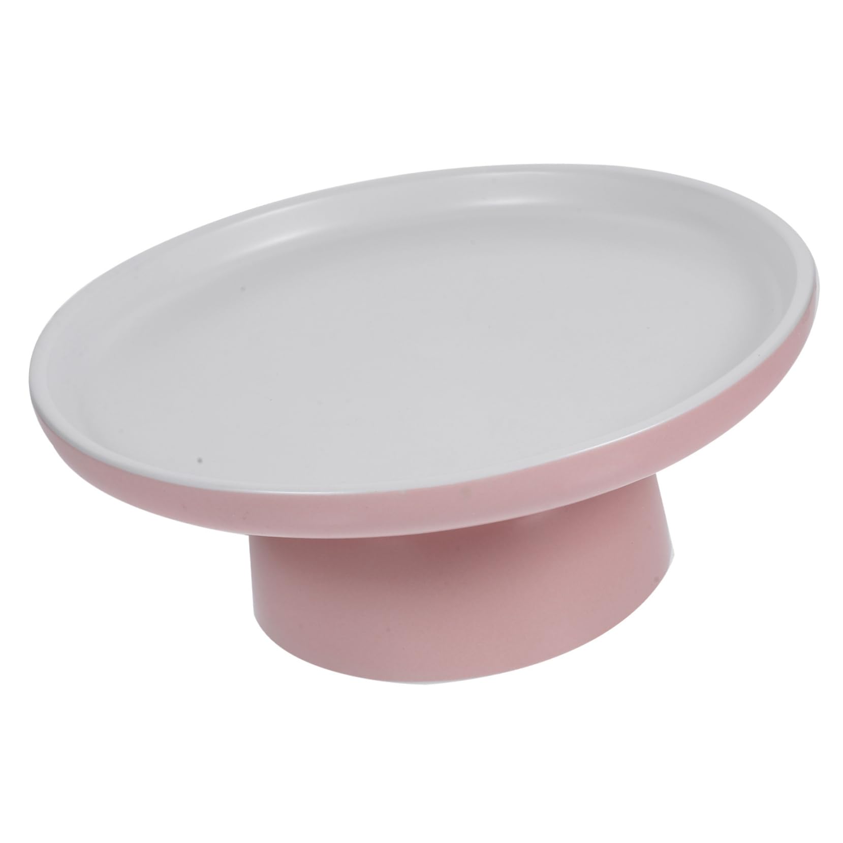 Tortenplatte Porzellan mit Fuß Stabile Breite Basis Glatte Oberfläche Eleganter Servierteller für Kuchen Obst Dessert und Tischdeko