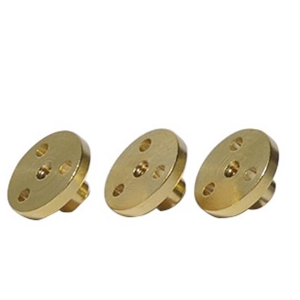 Threaded Backlash T4 Lead Screw Nut TR4x1 TR4x2 Plastic Screw Nut 1mm Pitch 1mm 2mm Lead Trapezoidal Screw Rod Nut T4 Flange Brass Nut Screw trapezoidal (Color : Brass, Size : Pitch 1mm Lead 2mm)