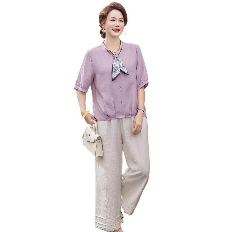 Cardigan d'été femme coupe décontractée pour le confort des seniors