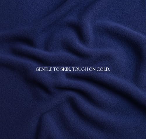 Image of VAS COLLECTIONS Luxury Warm Winter Elastic Fitted Bedsheet with 2 Pillow Covers - Ultra Soft Flannel Velvet Touch, Cozy & Wrinklefree lintfree Size - 78x72+10 Inches (Blue)