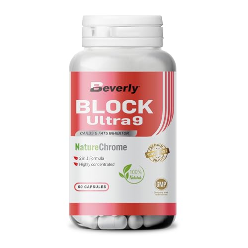 Beverly BLOCK ULTRA 9 | Bloqueador de Grasa | 60 cápsulas vegetales | Un mes de uso