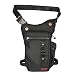 Thigh Bag, Larswon Leg Pouch Bag Thigh Pack Bag Tactical Waist Bag Motrocycle Bag Waterproof Black